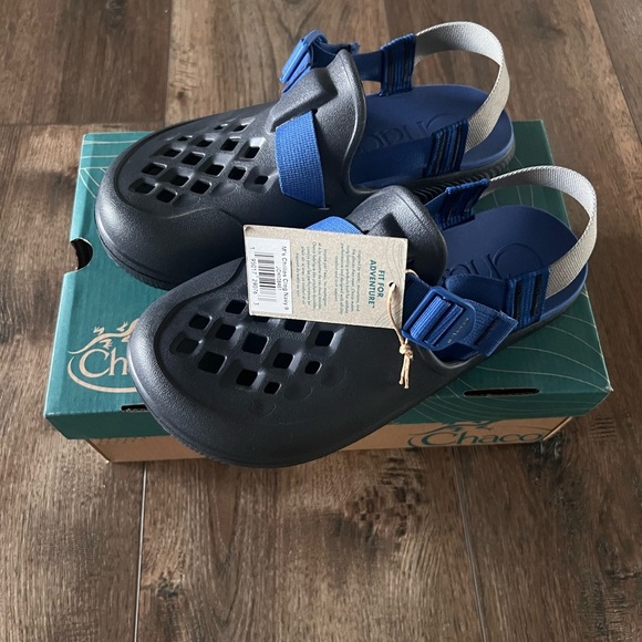 Chaco Men’s Chillos Clog Shoe Navy Blue Slip on Size 9 New in Box main image 6